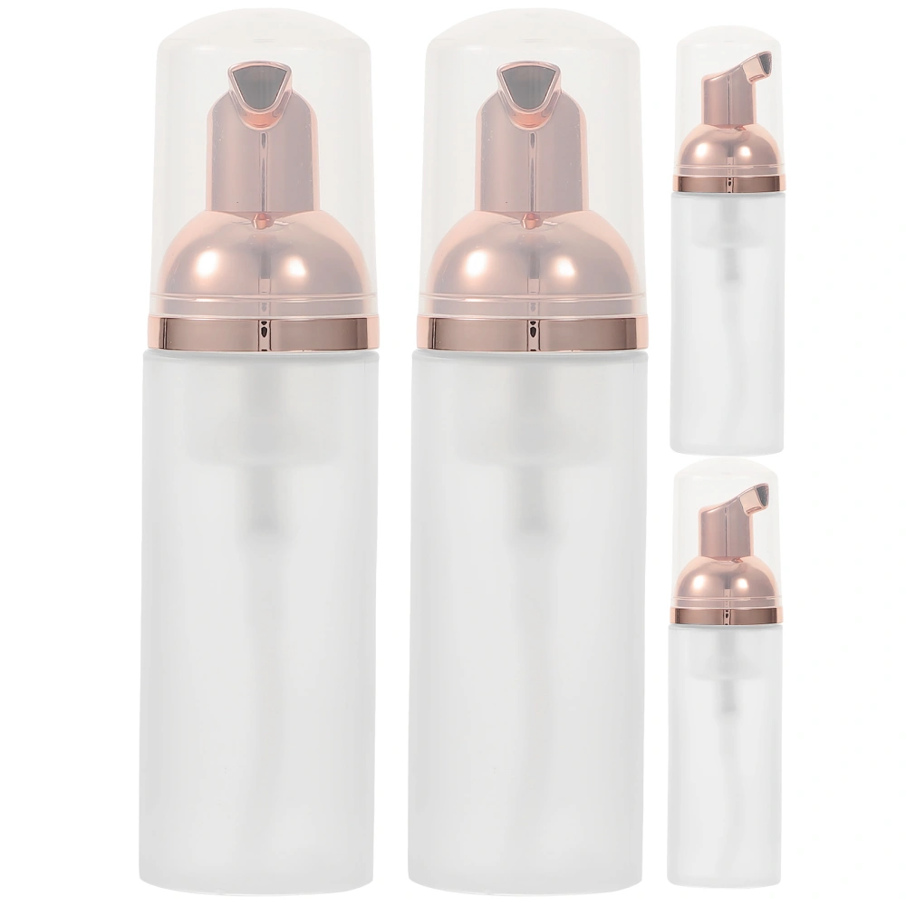 4pcs Frosted Foaming Bottles Convenient Foaming Bottle Pressing Type Bottles