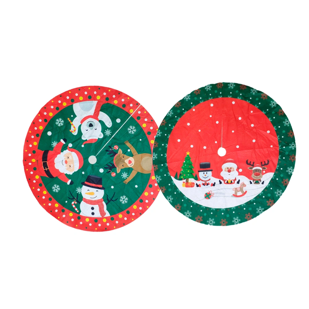 Beautiful Christmas Tree Layout Apron Christmas Tree Skirt Party Supplies (Style 2)