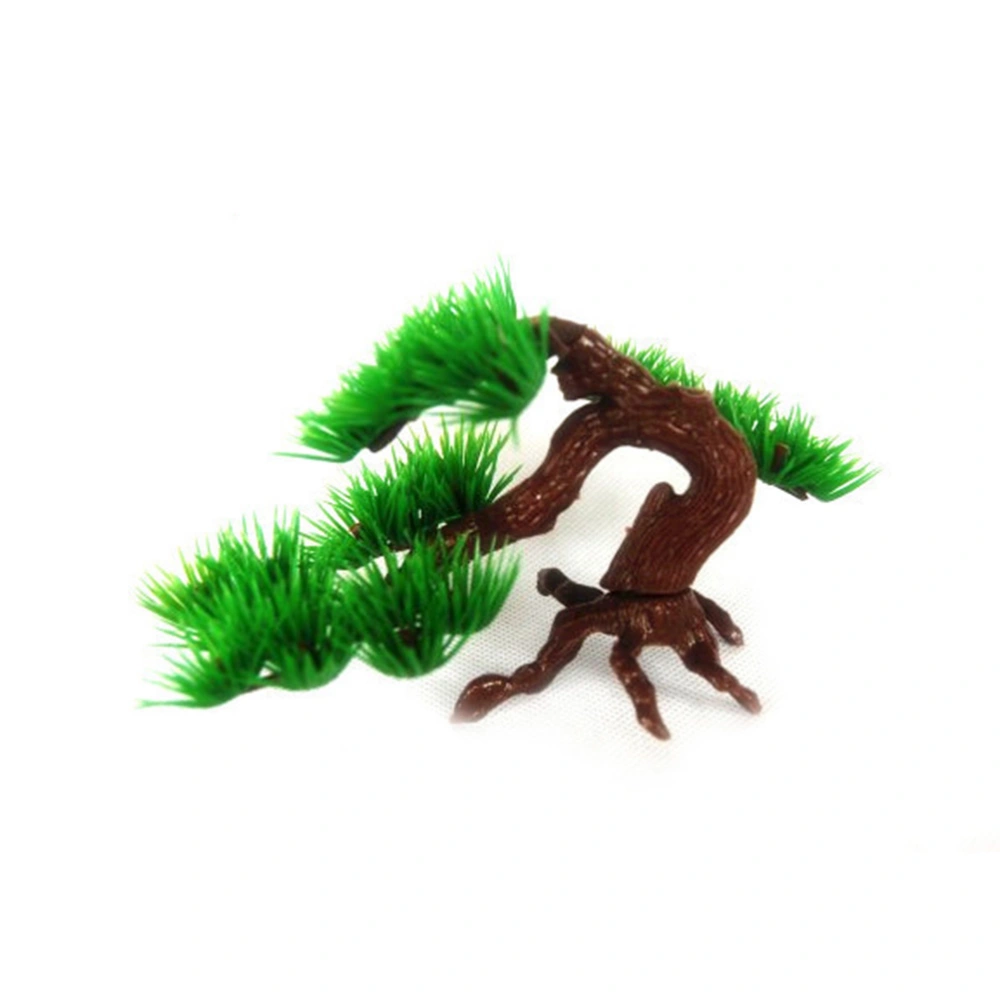 Aquarium Bonsai Ornament Fish Tank Rockery Artificial Pine Tree Plant Decoration Aquarium Decoration Accessories (Big Pine Tree)