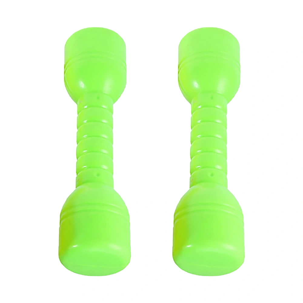 2pcs Ergonomic Plastic Dumbbells Hand Bars Children Morning Exercise Barbells