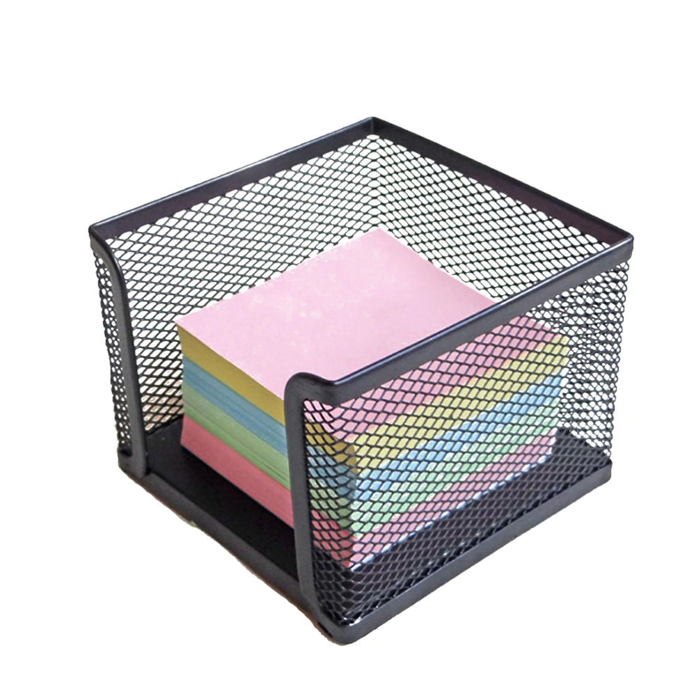 Wire Mesh Self-stick Note Dispenser Notes Holder Desktop Note Dispenser