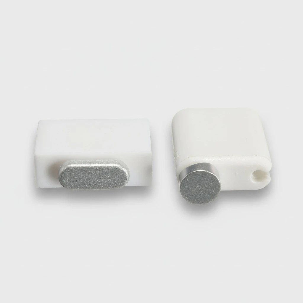4-in-1 Metal Ear Data Anti Dust Plug Keeper Dock for iPhone 6 / 6 Plus / 6s / 6s plus / / Mini / Pro / Air (Silver)