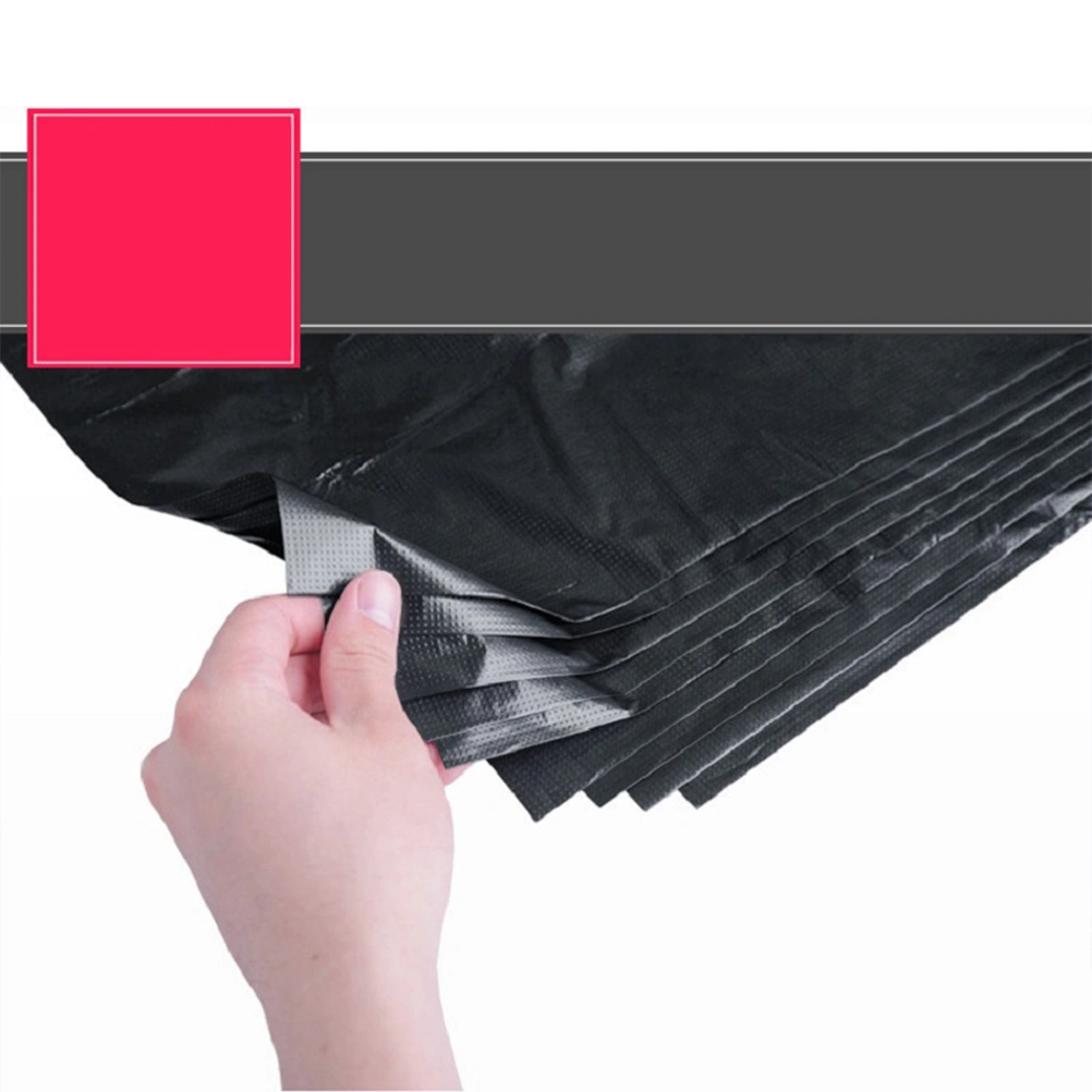 50pcs Large Rubbish Bag Plastic Thickened Simple Garbage Bags for Hotel Village (Black, 50x60 2.5 Silk)