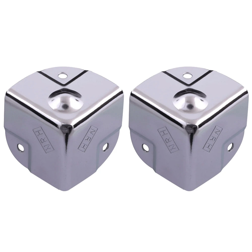 4Pcs Stainless Steel Cosmetic Case Aluminum Case Corner Protector Wrap Corner Desk Corner Guard(7201C-40)