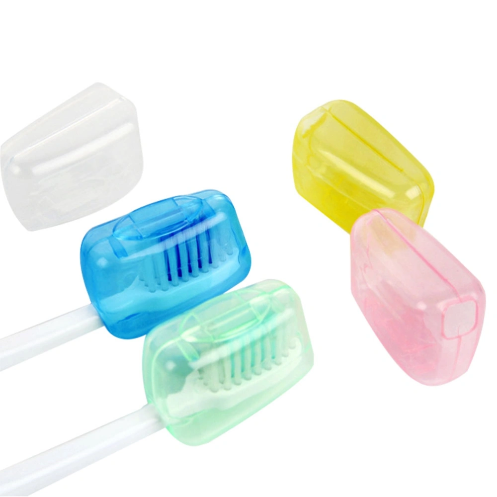 25pcs Portable Toothbrush Protective Dustproof Toothbrush Storage Cover for Travel Ourdoor Camping