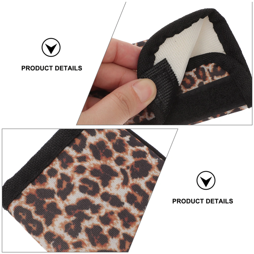 2pcs Auto Seats Belt Cover Pads Leopard Safety Belt Shoulder Pads Car Accessories