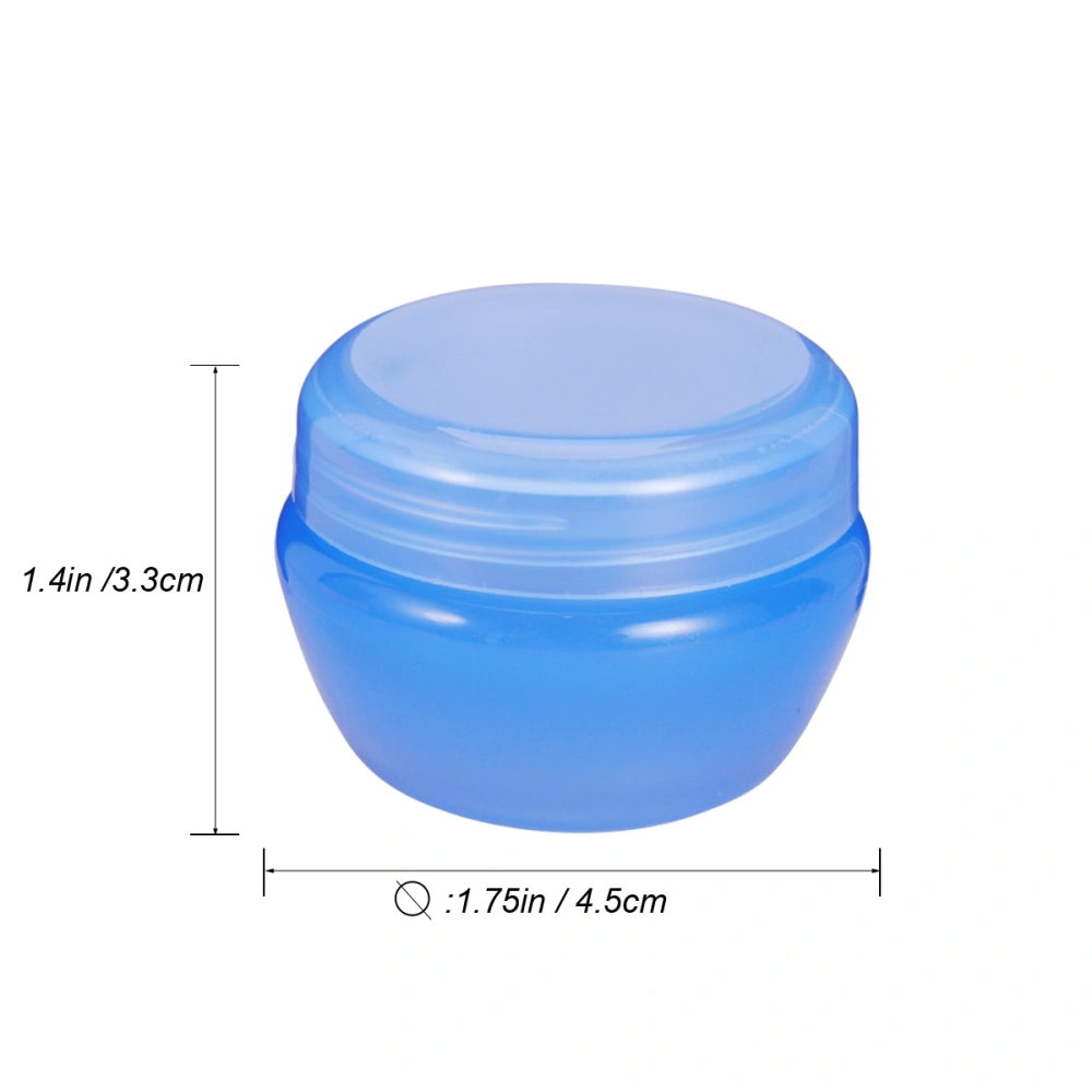 12Pcs 20g Mushroom Bottles Travel Cosmetic Containers Cream Jar with Sealed Lid Perfect for Pills Medication Ointments and Other Beauty and Health Goods (Blue)