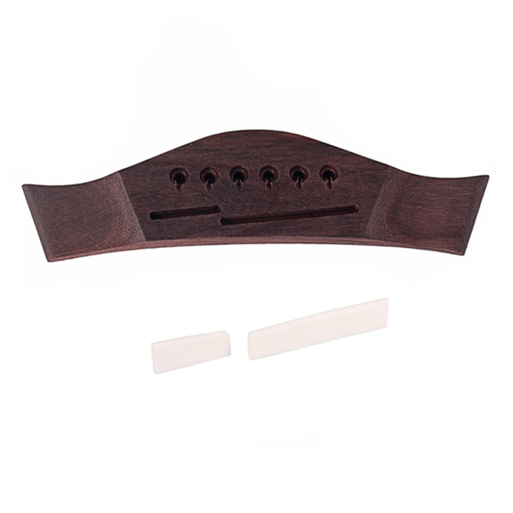 Broken Pillow Rosewood Folk Bridge Bone Replacement Lower Saddle with Rosewood Wood Classical Guitar Bridge for Classical Folk Piano