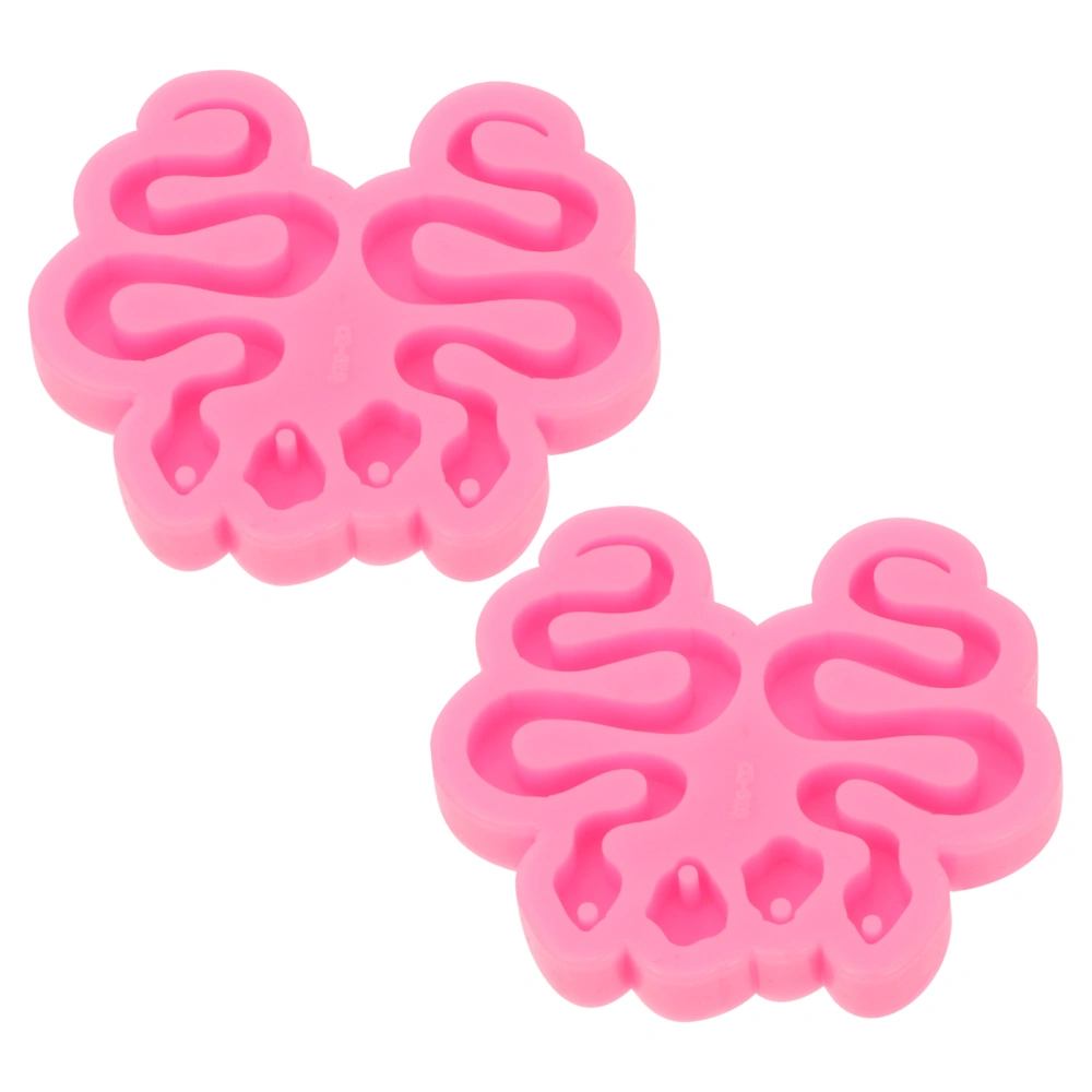 2pcs Earrings Molds Silicone Jewelry Molds Ear Jewelry Casting Moulds Tools