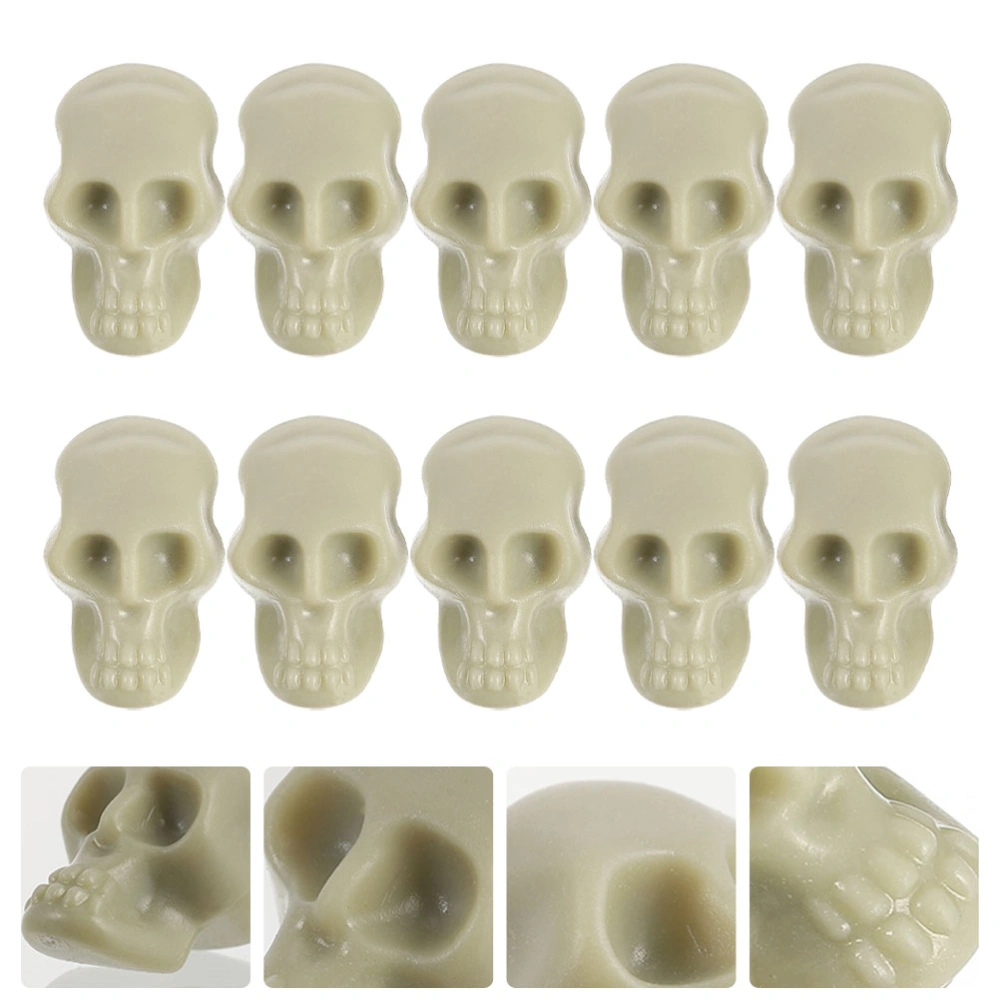 70Pcs Halloween Landscape Decor Mini Skulls Small Plastic Skeleton Plastic Small Skulls Skull Decor