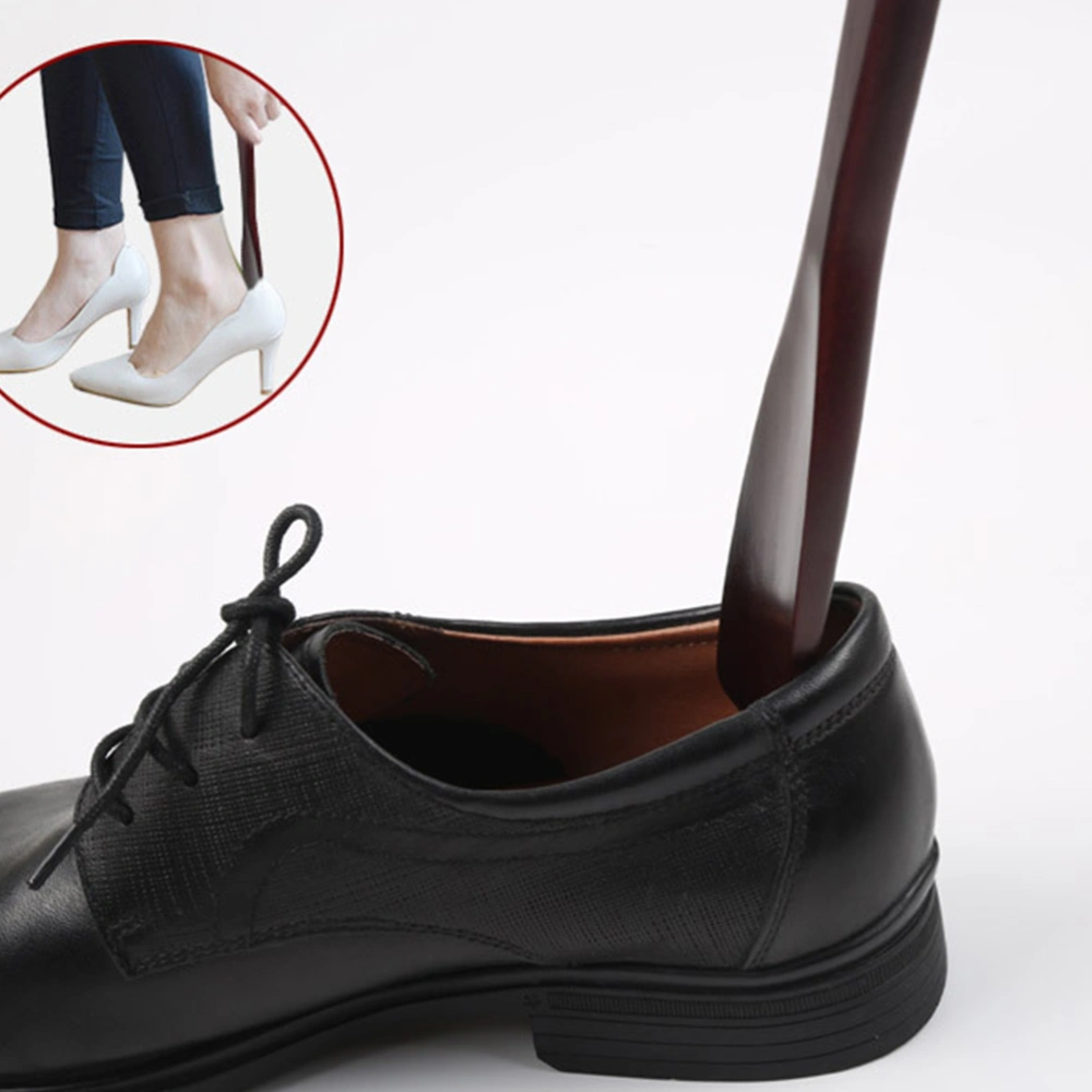 1pc Household Shoe Lifter Wooden Hanging Shoeshorn Retro Shoe Extractor Shoes Supplies for Home Size M