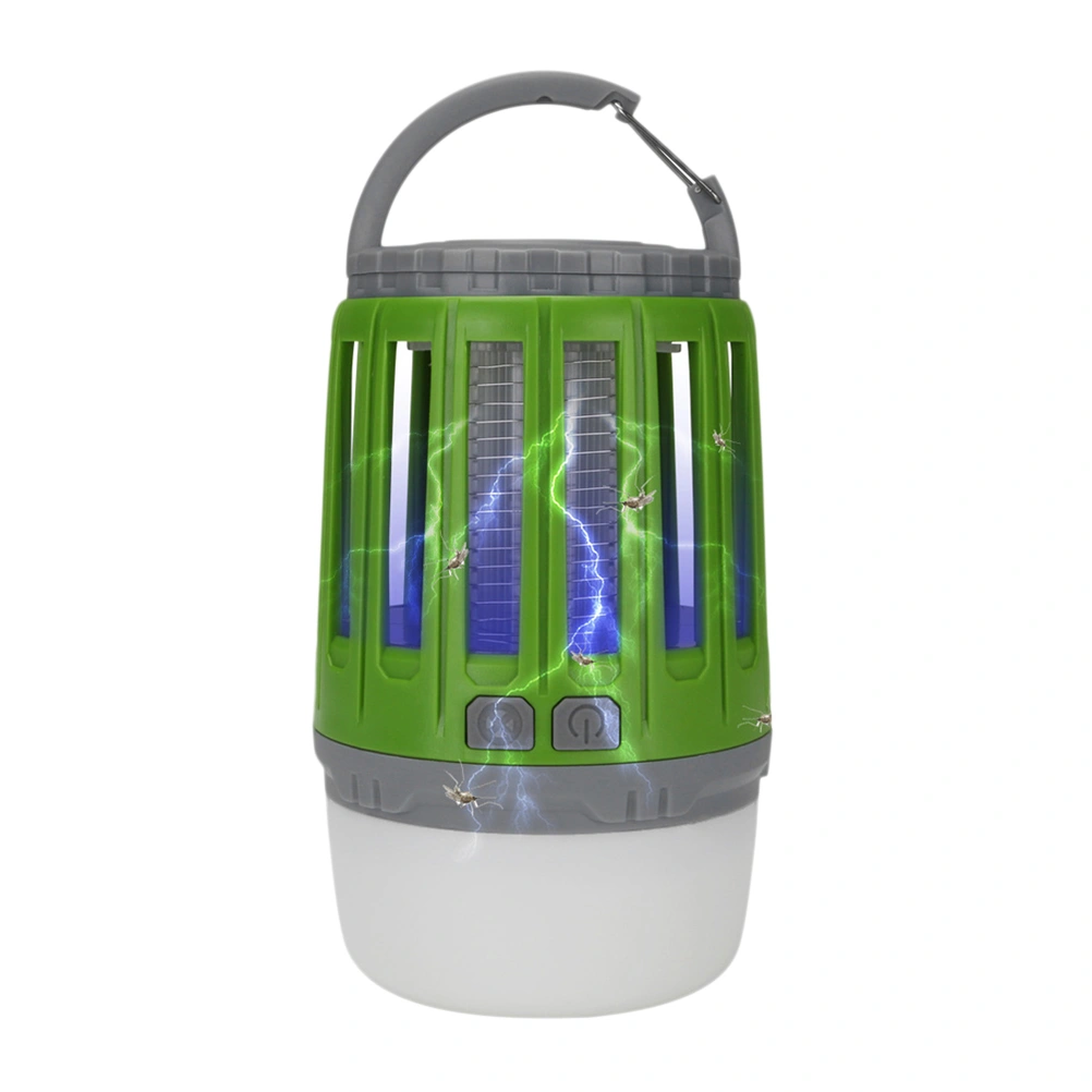 2 in 1 USB LED Electric Type Electronic Mosquito Killer Mosquito Killer High Efficiency Mosquito Camping Night Lamp (Green)