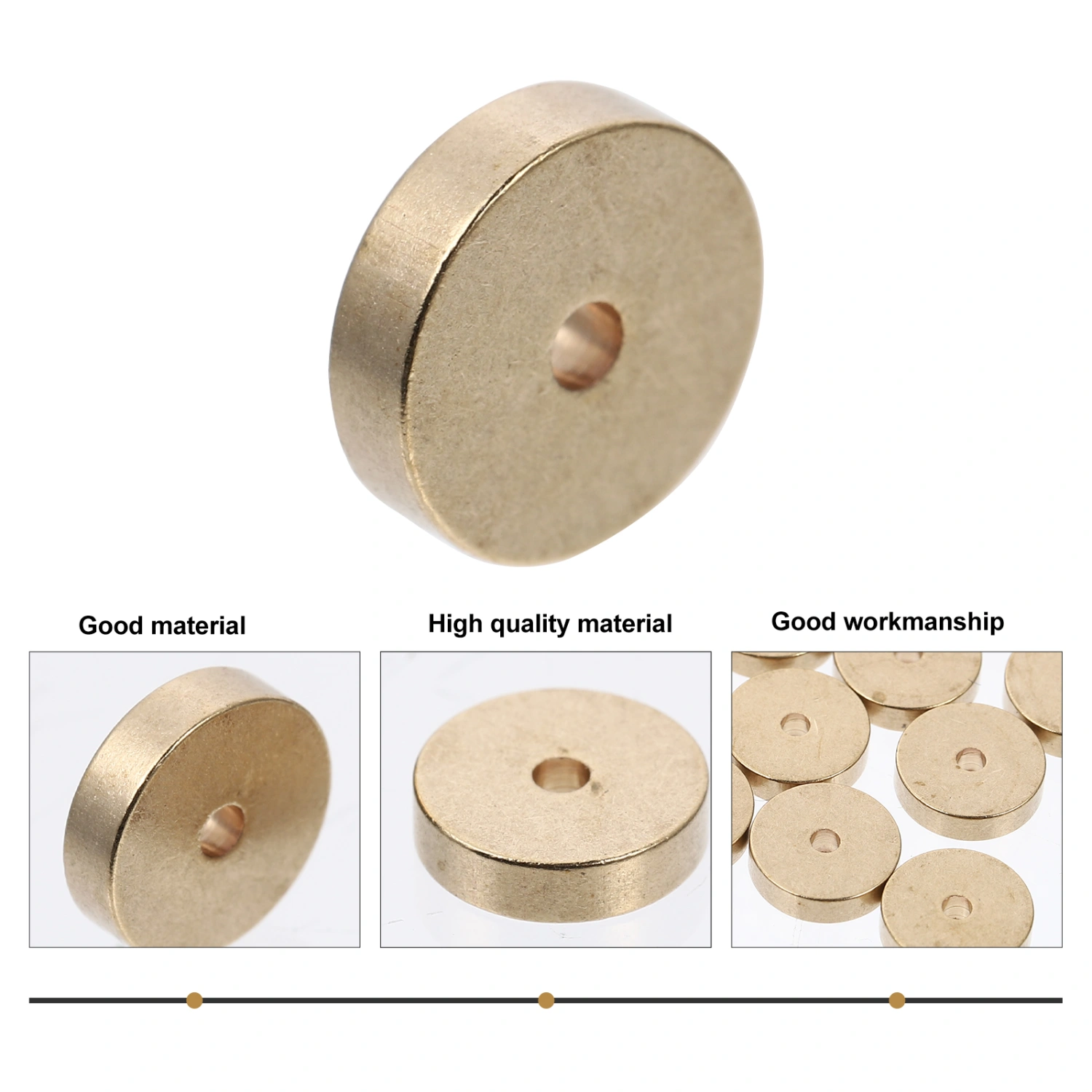 100pcs Spacer Beads Disc Spacer Loose Beads Jewelry Making Beads for DIY Crafts