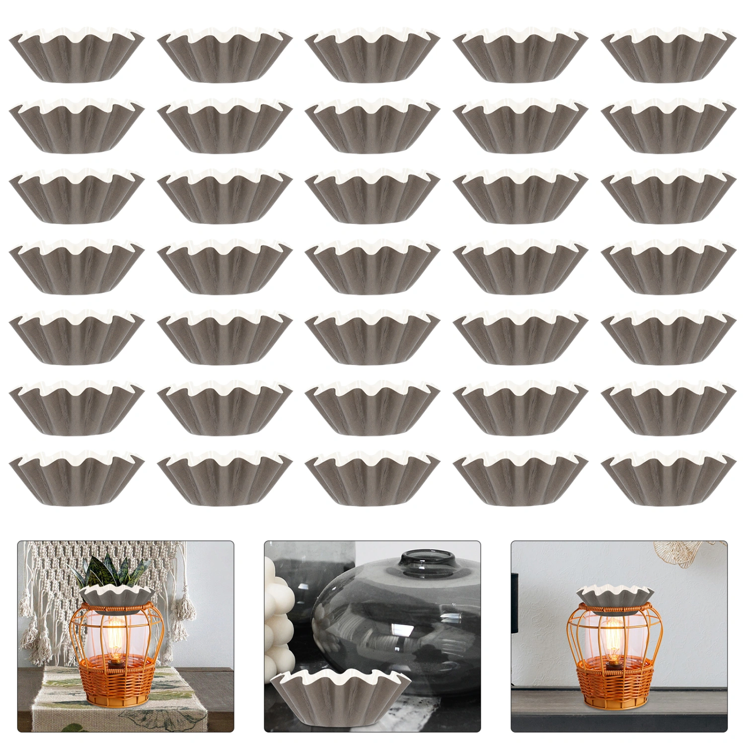 50pcs Wax Melt Warmer Liners Leakproof Wax Liners Wax Tray for Candle Warmer