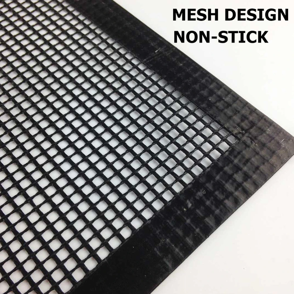 3Pcs Portable Non-stick BBQ Grill Mesh Mat Non-Stick Cooking Mat for Grilled Foods