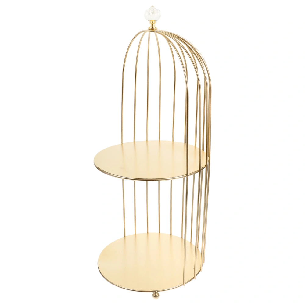 Decorative Cosmetic Holder Bird Cage Makeup Stand Multi-function Desert Holder Makeup Accessory