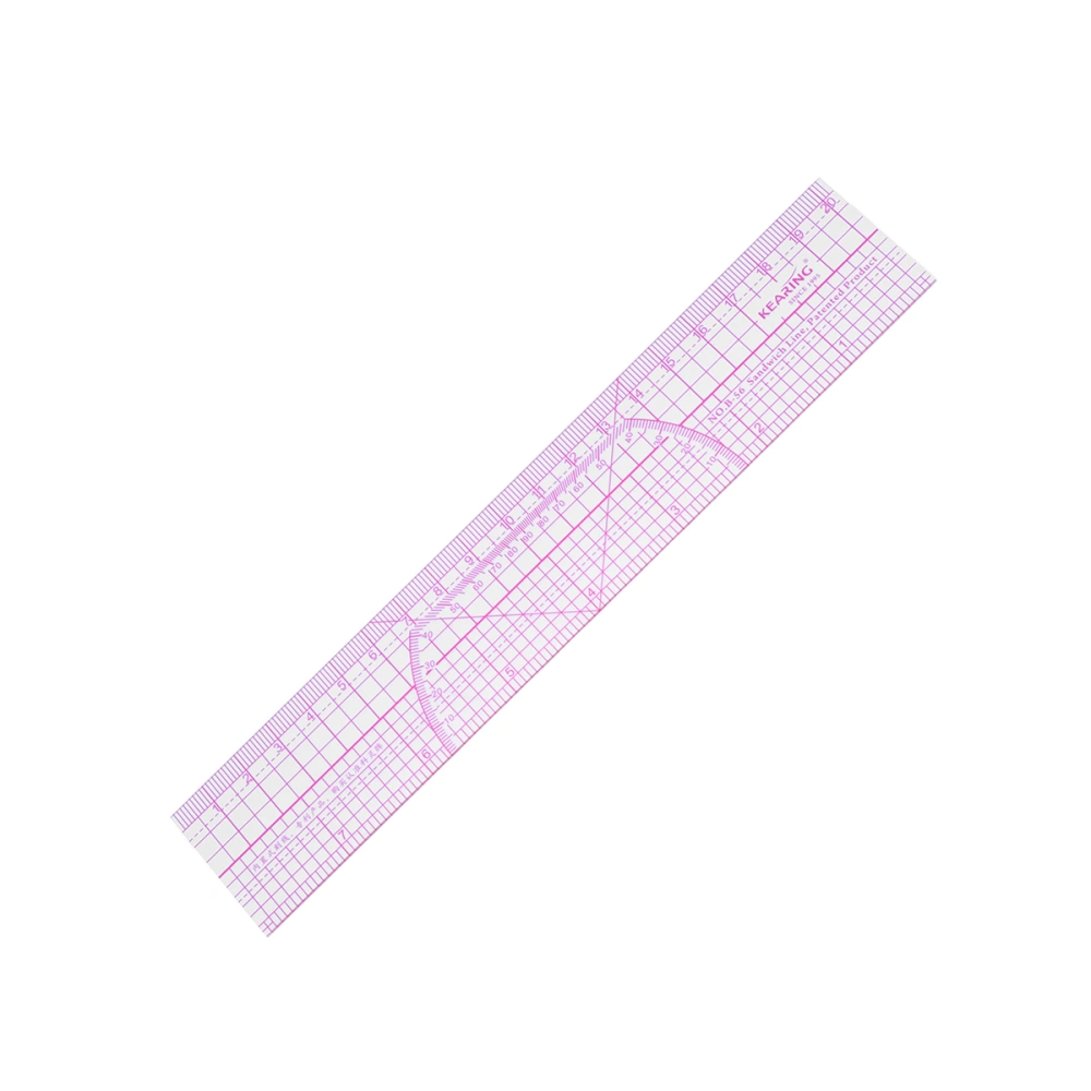 Scale Ruler Plastic Measuring Tool Multifunction Ruler Scale Ruler Math Measurement Measuring Draft Rulers for Home School Office