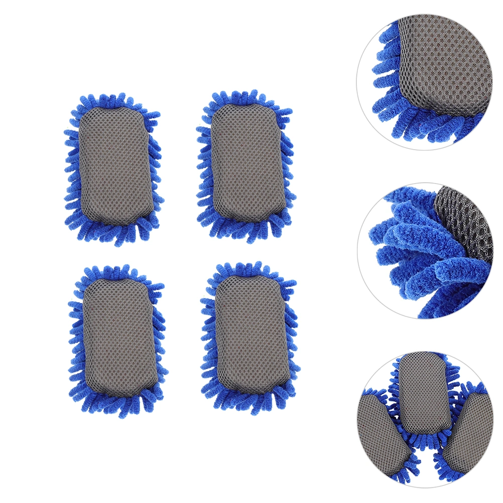 4Pcs Microfiber Whiteboard Eraser Washable Board Eraser Shag Dry Erase Eraser