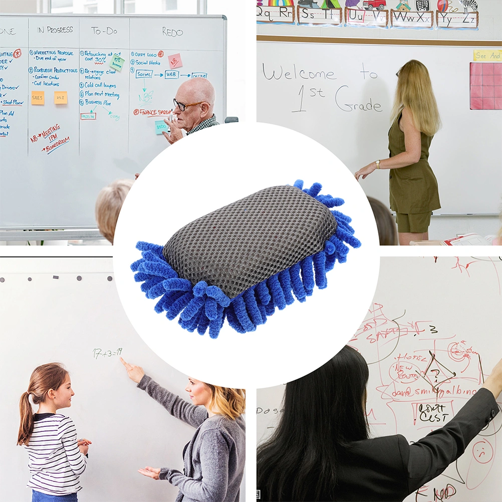 4Pcs Microfiber Whiteboard Eraser Washable Board Eraser Shag Dry Erase Eraser
