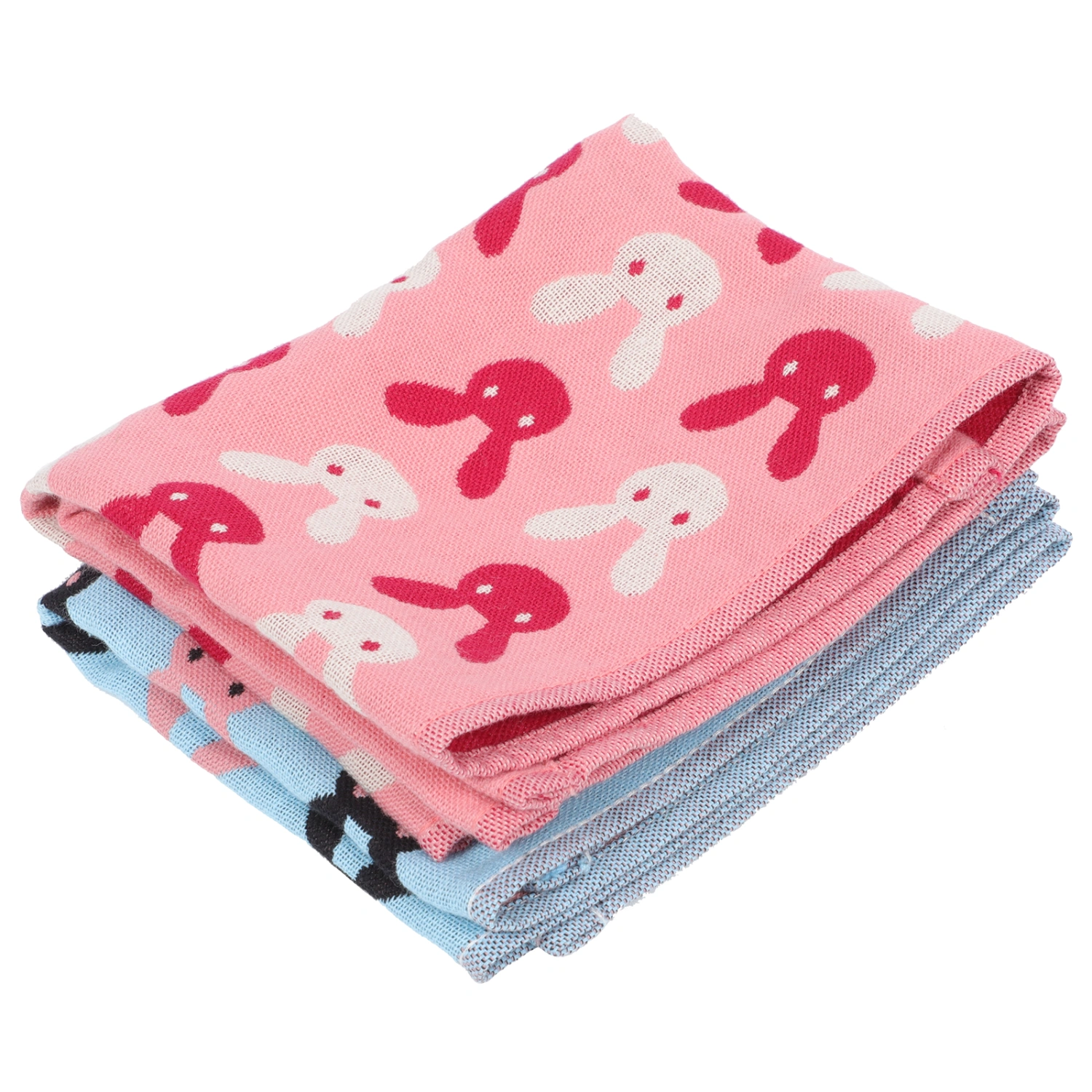 2pcs Home Use Rabbit Towels Face Cleaning Towels Cotton Towels Cleaning Towels
