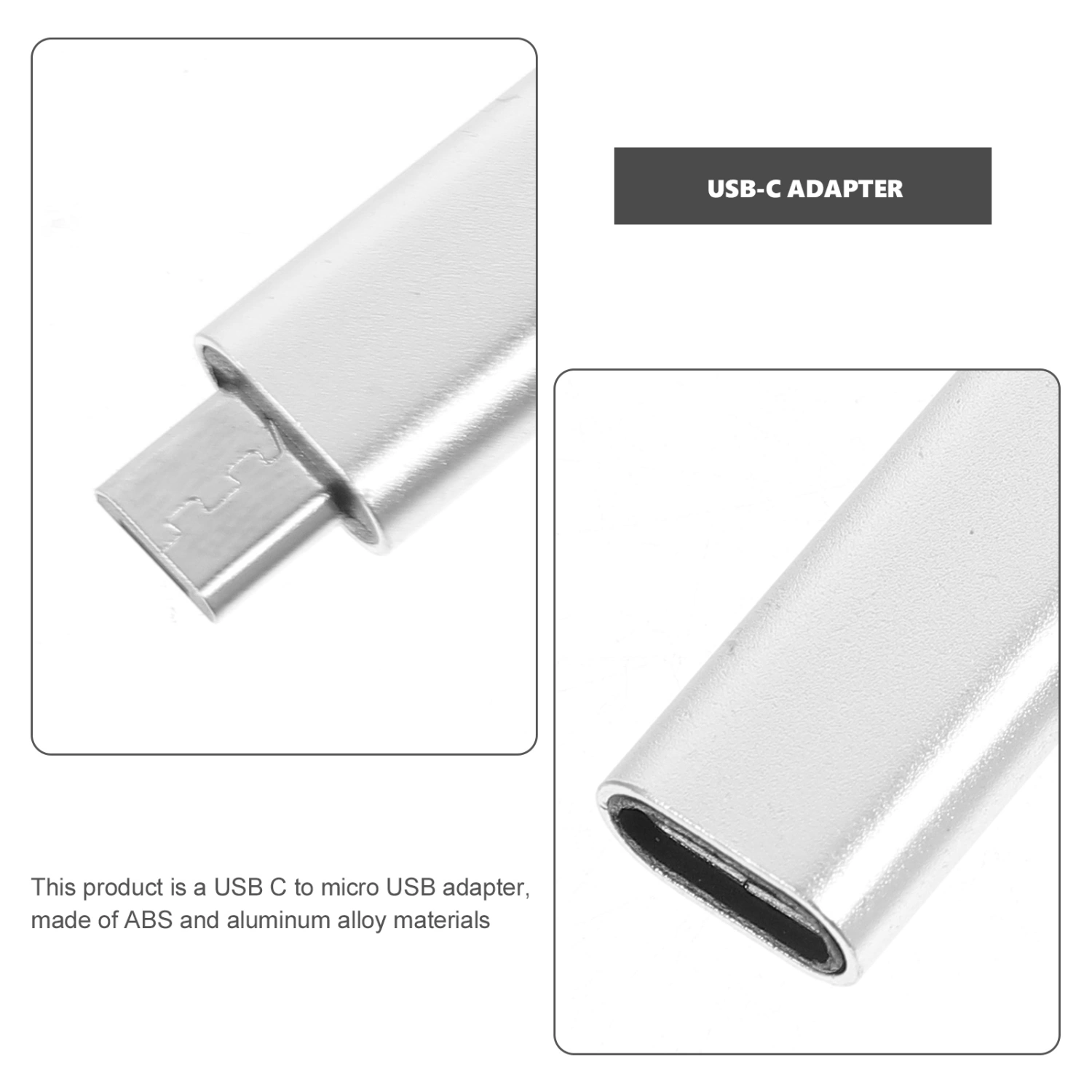 4pcs USB C To Micro USB Adapter Micro USB Male To USB Type-c Female Converter Supply