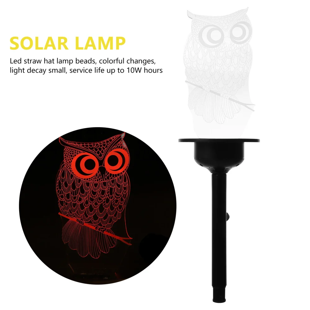 1Pc Outdoor Solar Lamp Ground Lamp Waterproof Lawn Lamp Decorative Garden Lamp