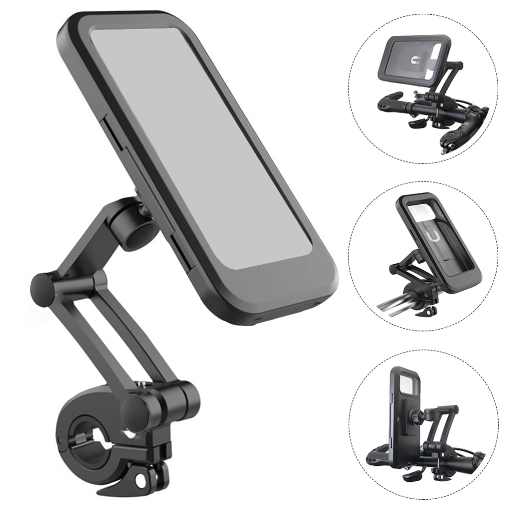 1 Set Mobile Phone Bracket Motorbike Waterproof Cell Phone Holder