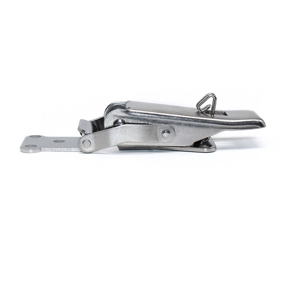 Wooden Case Duck Mouth Lock Stainless Steel Box Spring Hook Buckle Lock Catch Wooden Box Latches Hasps