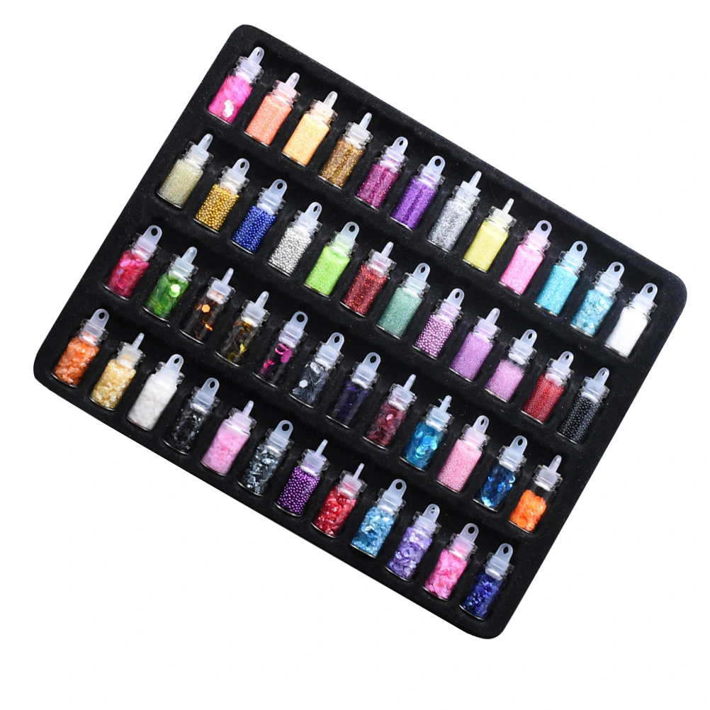 1 Set 48 Colors Nail Art Glitter Powder Nail Art Sequins DIY Nail Art Accessories