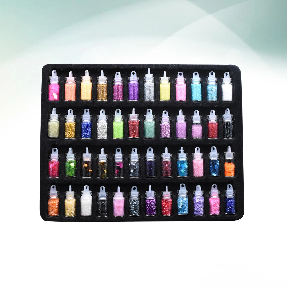 1 Set 48 Colors Nail Art Glitter Powder Nail Art Sequins DIY Nail Art Accessories