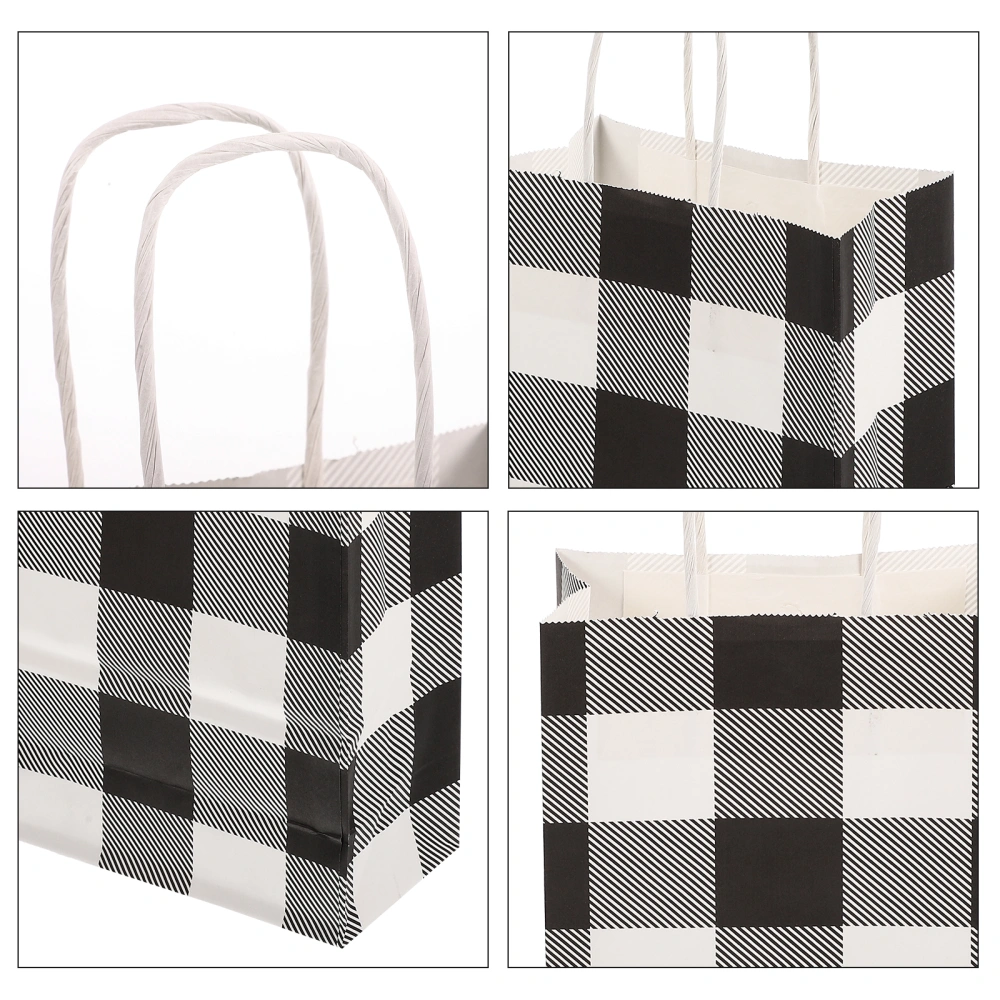 20pcs Checkered Gift Bags Gift Packing Bags Personalized Gift Bag Paper Bags