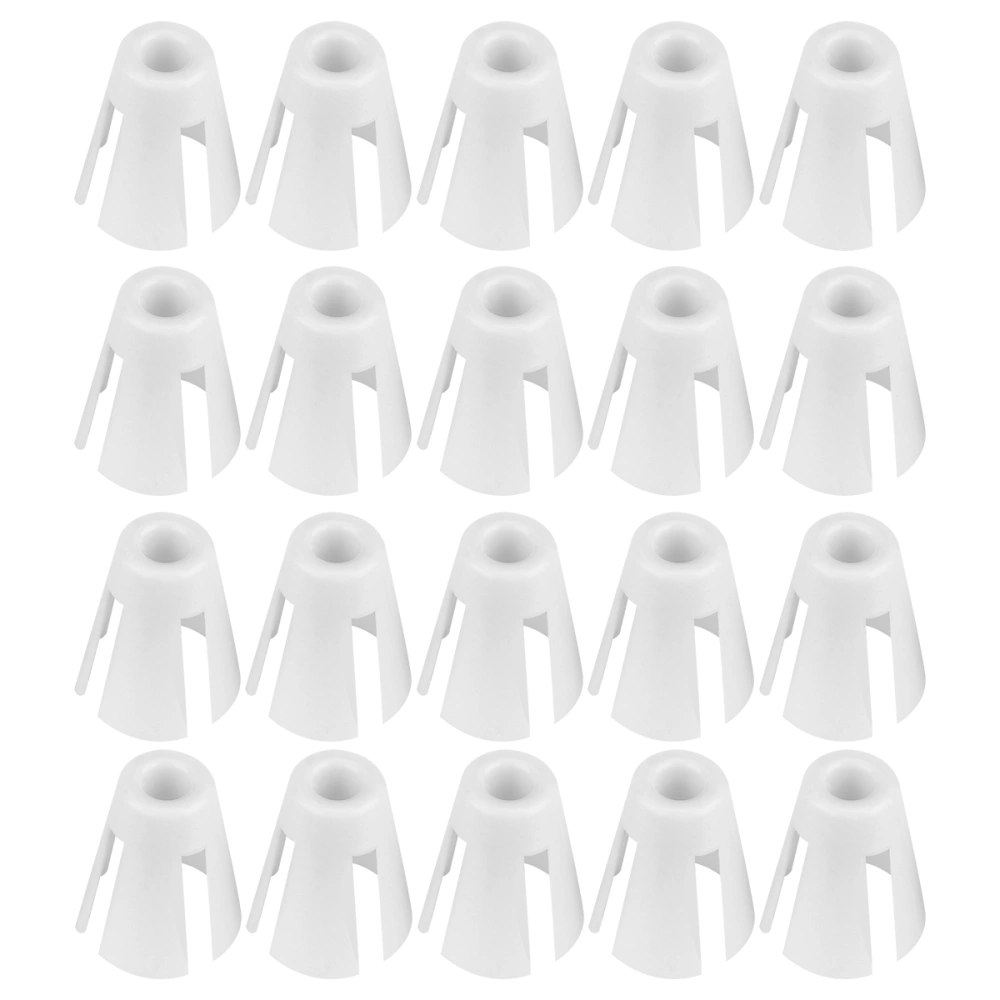 20pcs Sewing Fixing Claw Bobbin Clamps Plastic Sewing Thread Fixing Holder Clips Small Sewing Machine Fixing Claw (White)