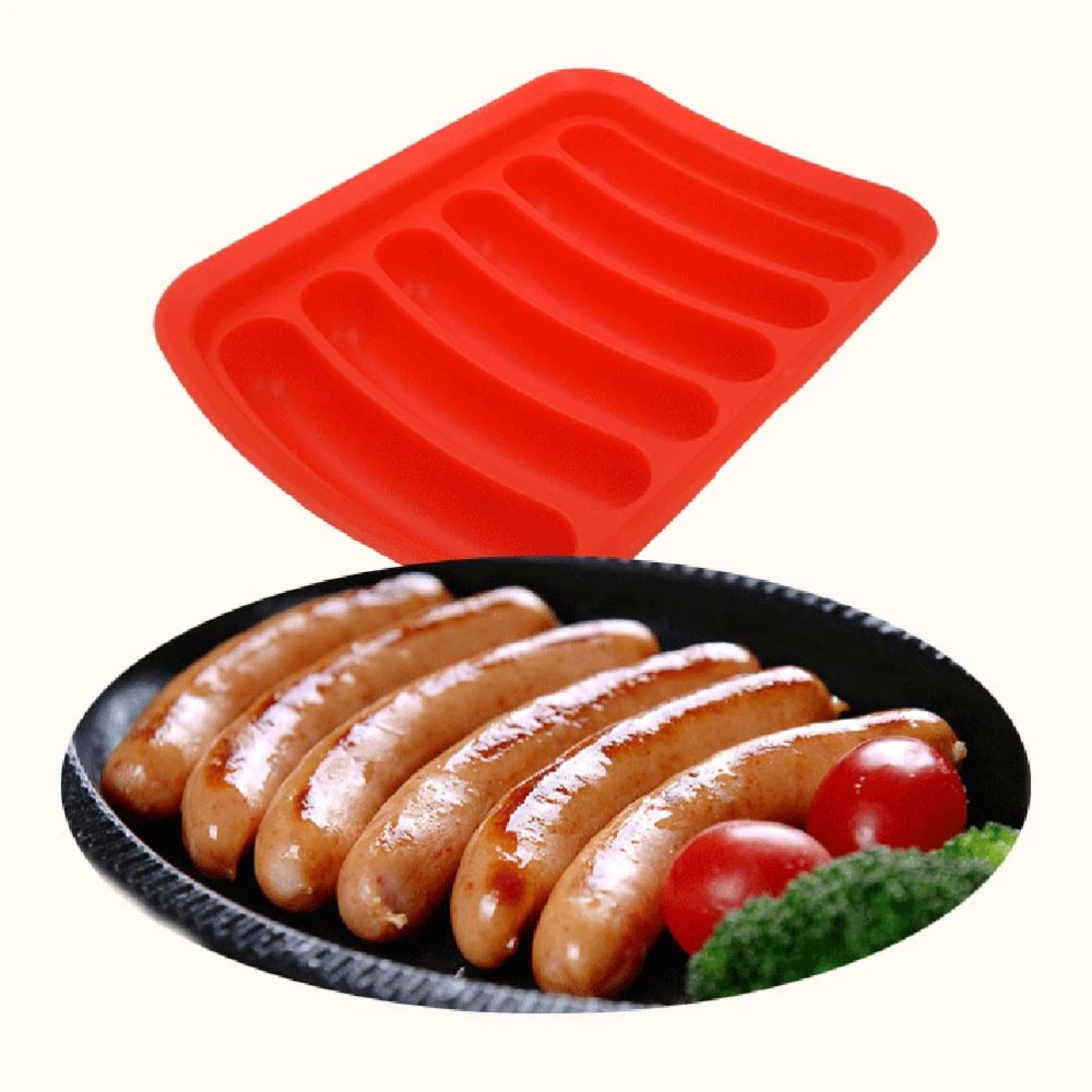 DIY Sausage Silicone Mold Creative Sausage Mold for Home Store (Random Color)