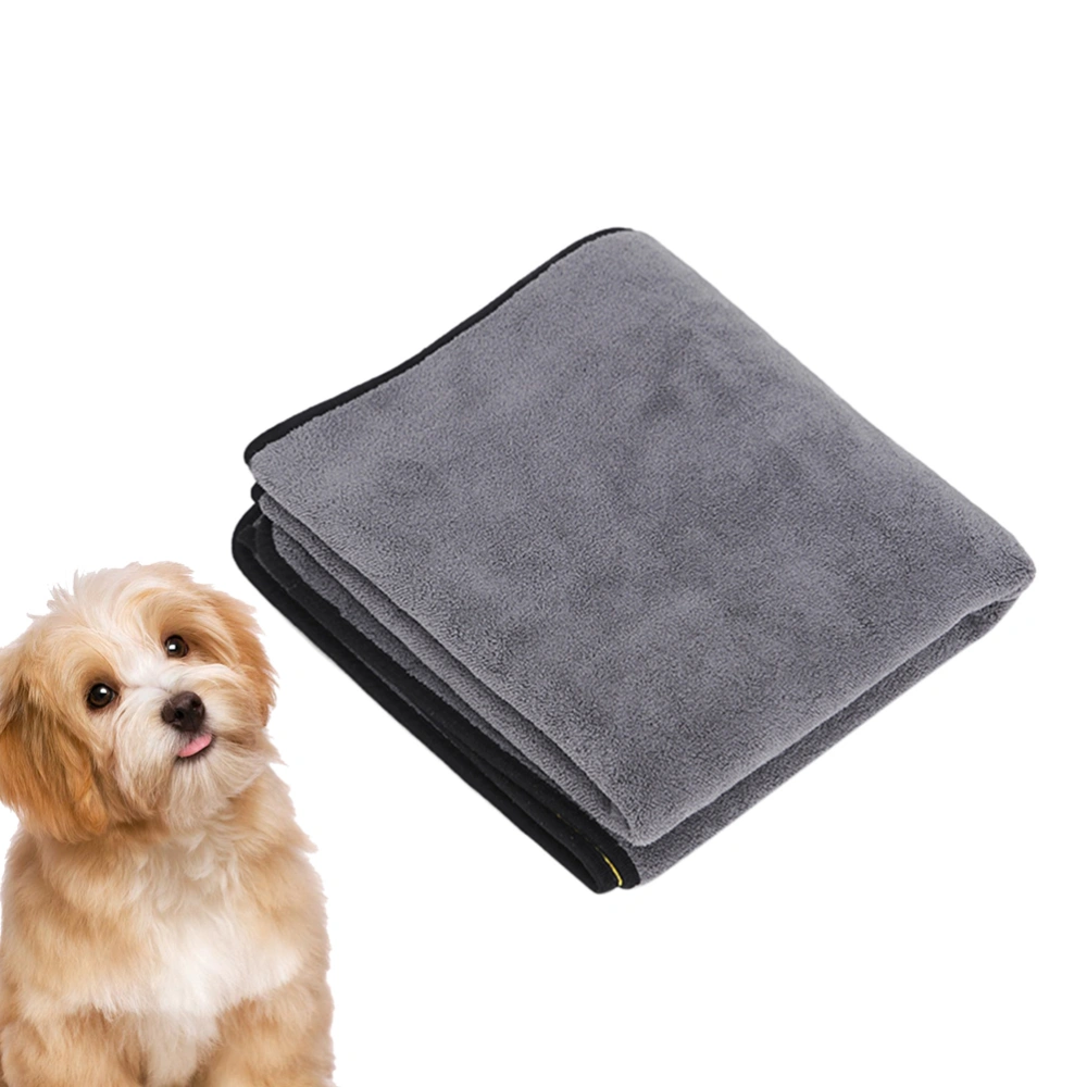 Pet Dog Towel Strong Water Absorbent Bath Towel Quick-drying Blanket Pet Cat Wash Towel (Size M, 55x100cm)