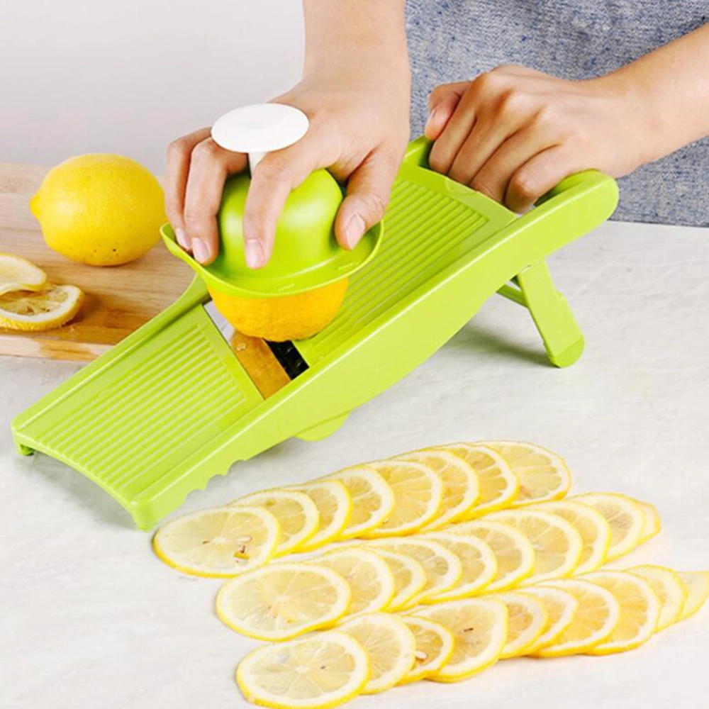 Multipurpose Vegetable Slicer Hand Push Potato Grater Potato Chopper (Green)