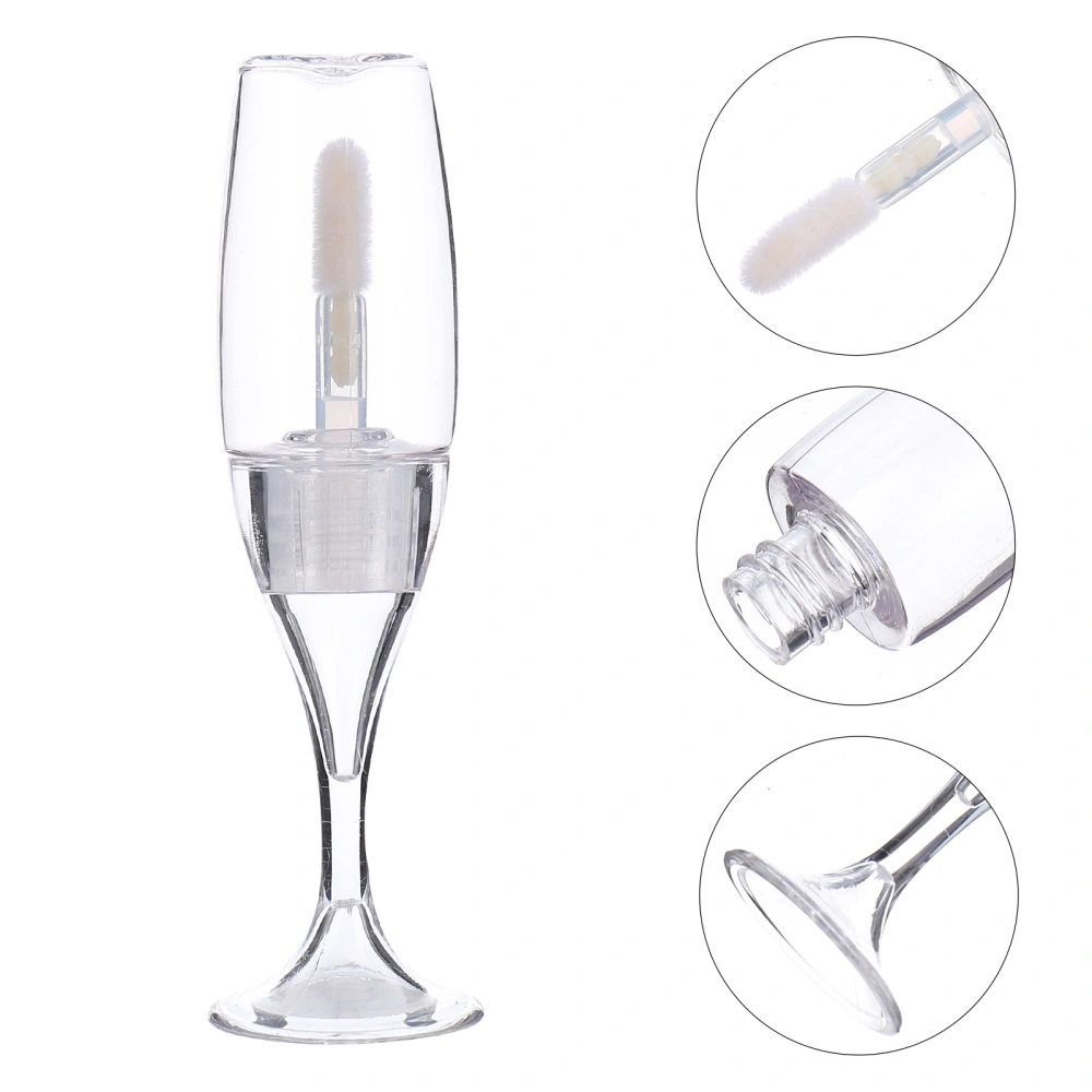 12pcs Wine Glass Shaped Lip Gloss Tube Refillable Bottles Lip Gloss Container