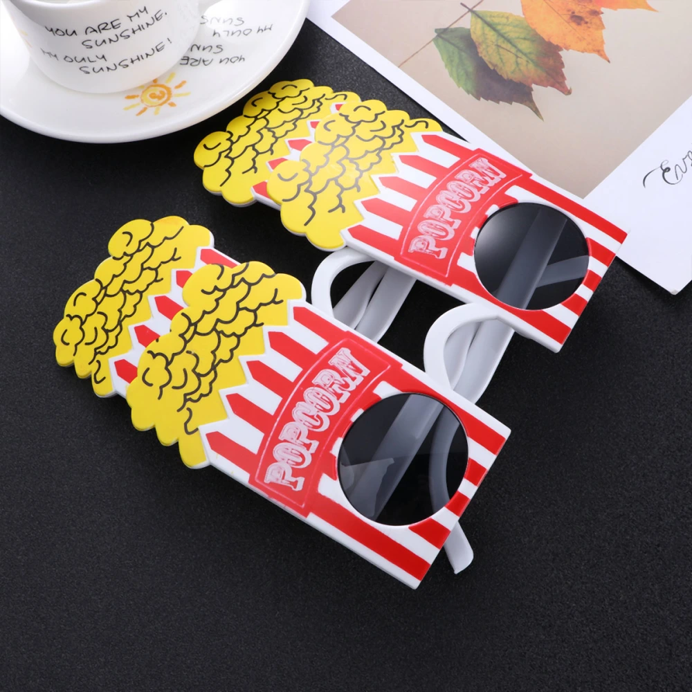 2pcs Party Accessories Popcorn Frames Eyewear Fancy Ball Eyeglasses Party Decoration