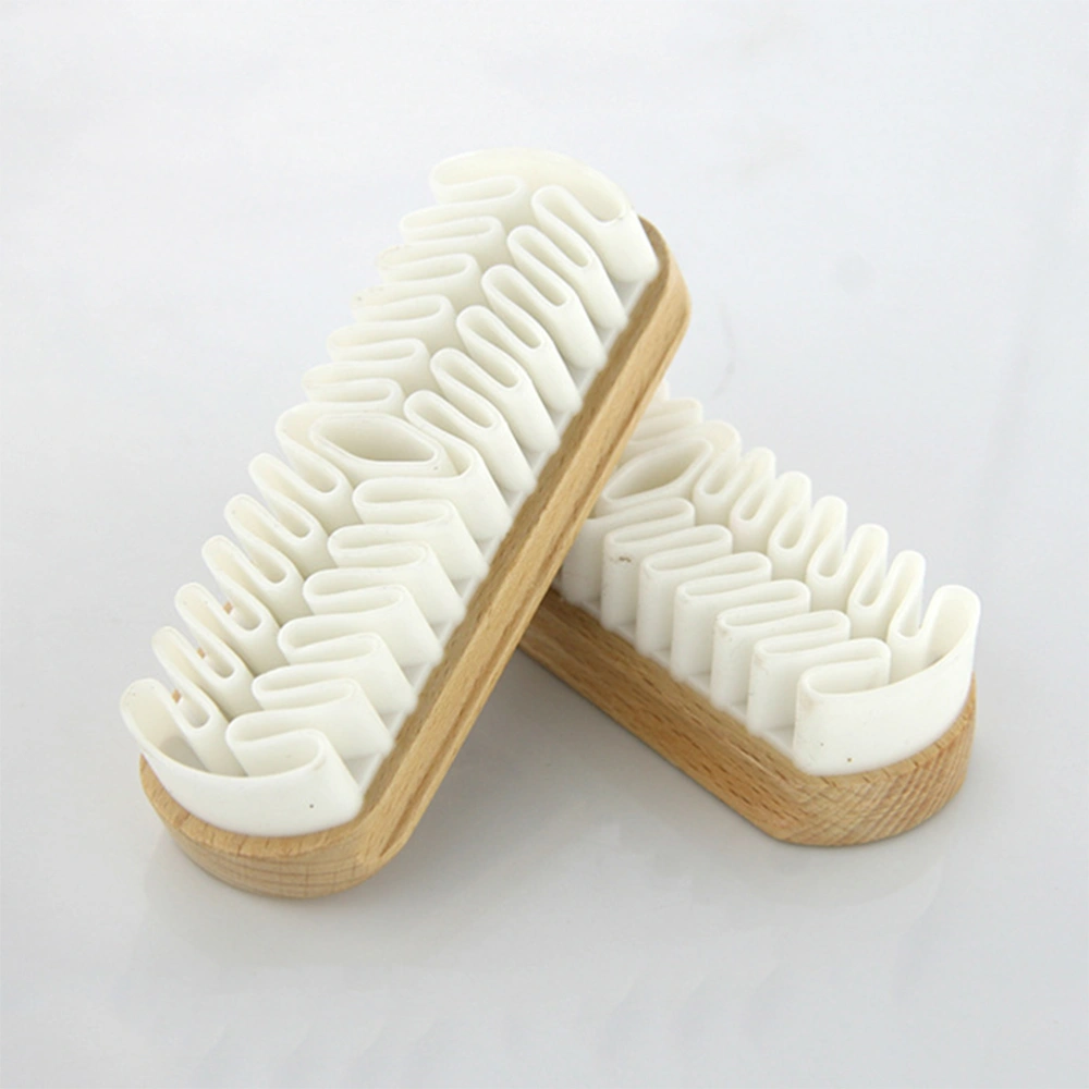 2Pcs Convenient Suede Leather Nubuck Brush Abrasive Rubber Brush Suede Shoe Cleaner Cleaning Brush