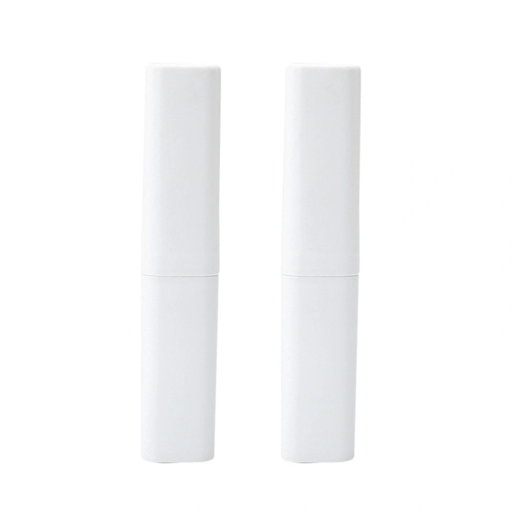 2pcs Portable Toothbrush Case Simple Toothbrush Box Toothpaste Storage Holder for Travel Home (White)