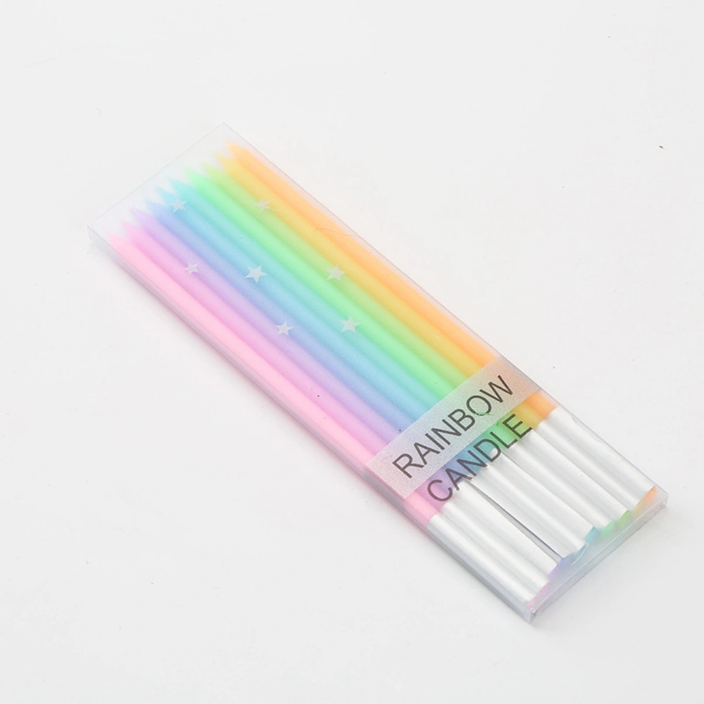 50pcs Colourful Cake Candles Party Festival Supplies Lovely Birthday Candles Wedding Candle