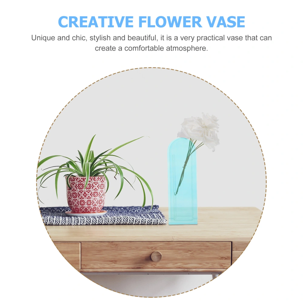 Dazzling Flower Vase Home Desktop Geometry Vase Unique Acrylic Vase Decoration