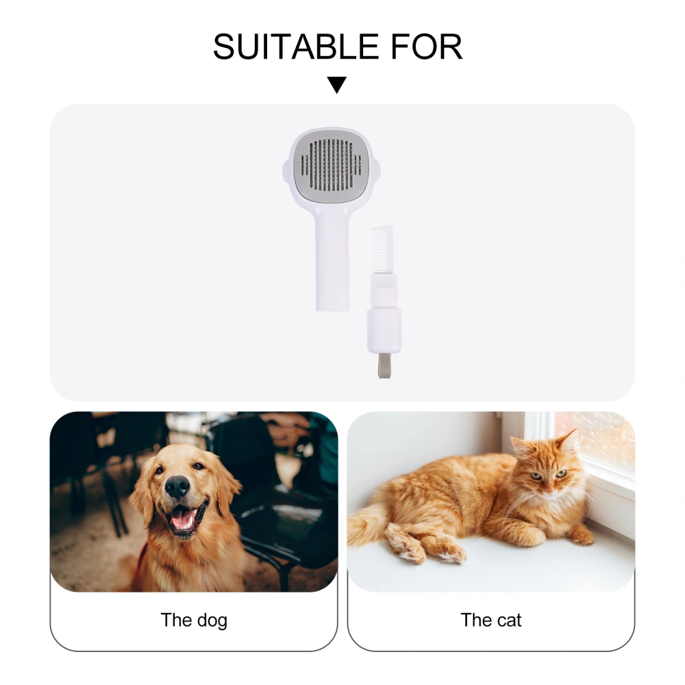 Dog Groom Brush Detachable Dog Comb Cat Hair Remove Tool Detachable Pet Comb