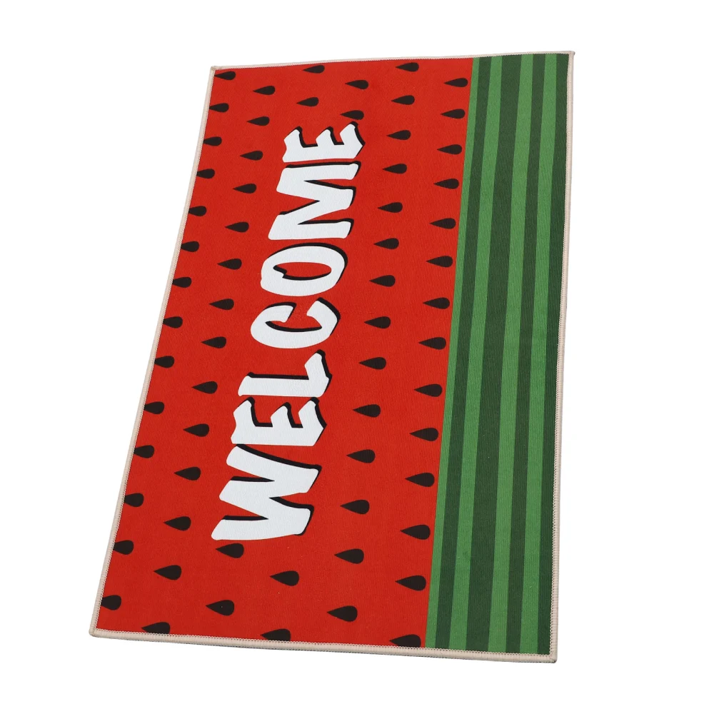 1pc Creative Watermelon Design Doormat Decorative Door Mat Floor Mat for Home