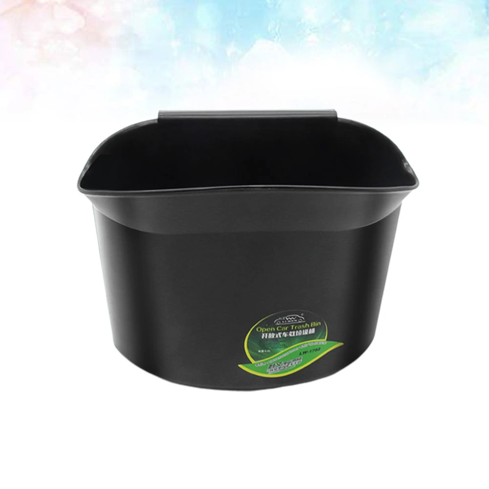 Stylish Car Garbage Can Open Car Trash Bin Side Door Waste Basket Rubbish Storage Bin For Home Office Car Black