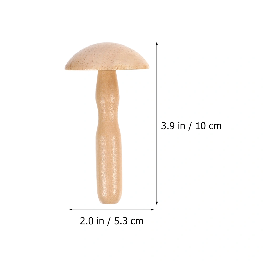 1 Set Wooden Mushroom Needle Sewing Thread Tool Small Mushroom Patching Tool