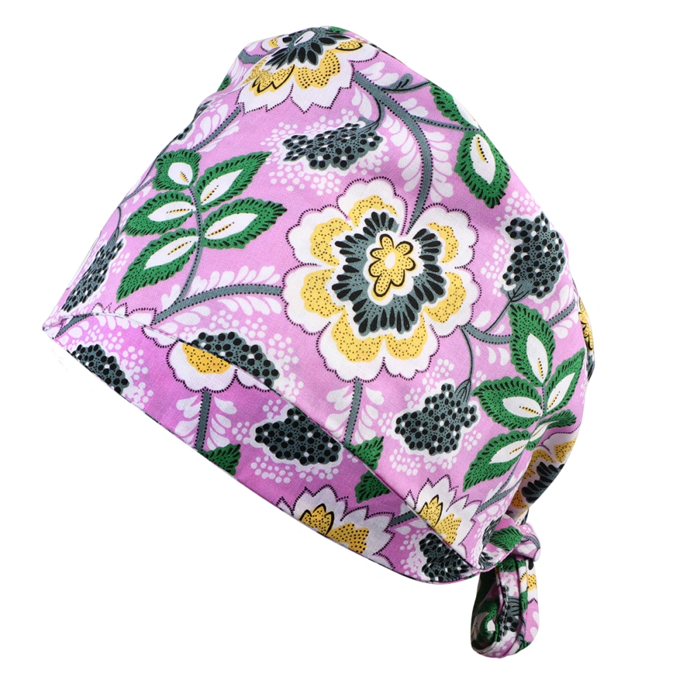 Exquisite Printed Hat Unique Cotton Useful Dust-proof Practical Working Hat for Daily Use