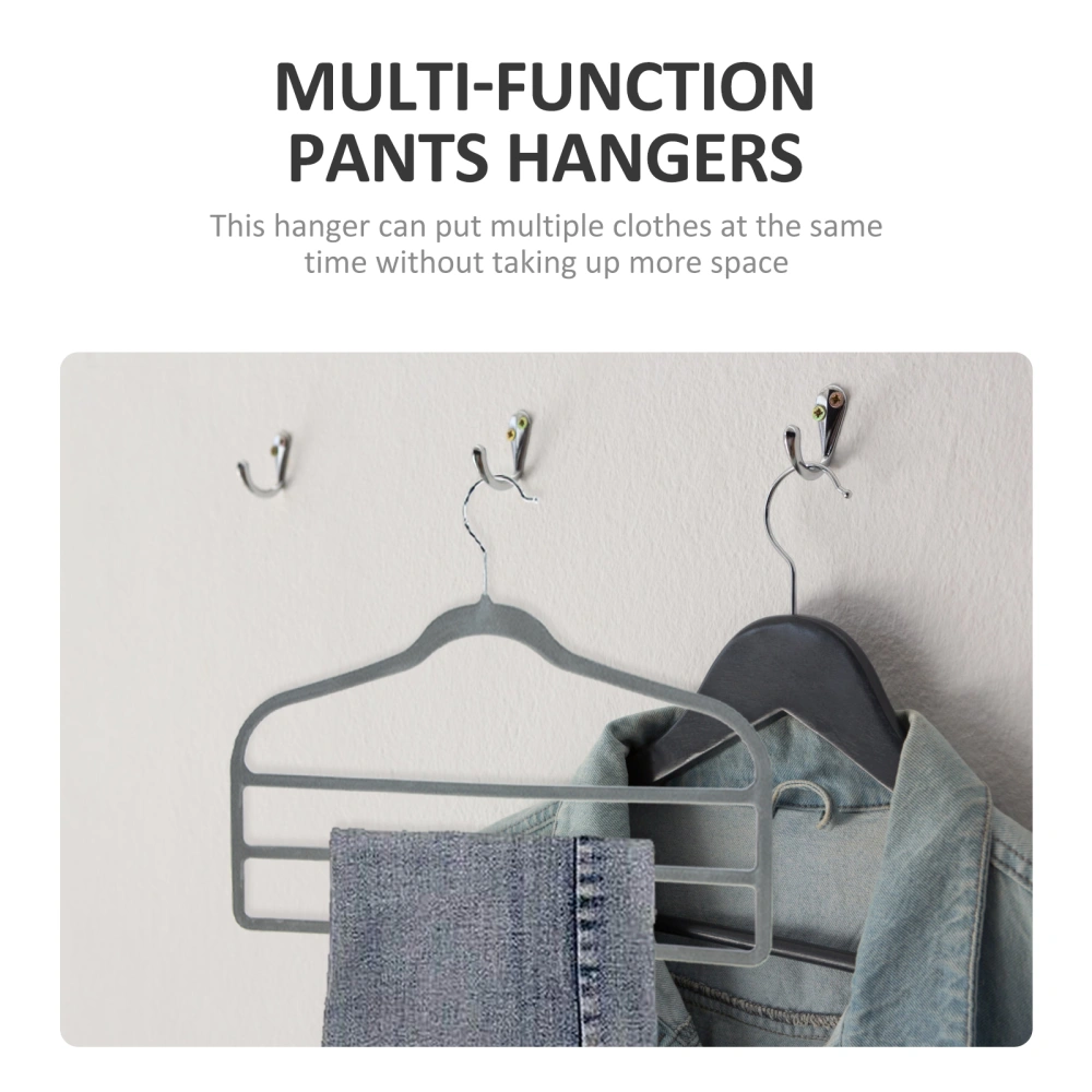 10Pcs Multi-function Clothes Hangers Multi-layer Pants Hangers Space Saving Hangers