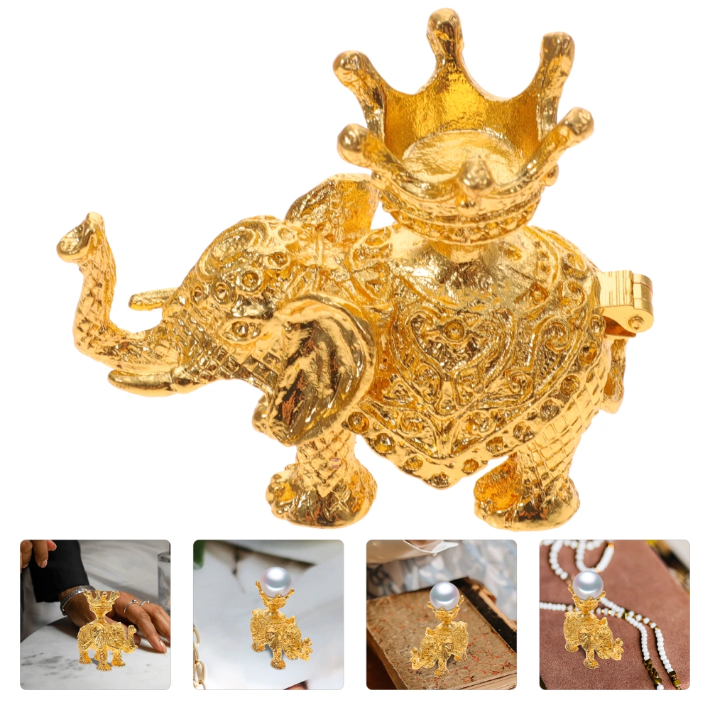 Crystal Ball Stand Elephant-design Crystal-ball Support Desktop Jewelry Storage Holder