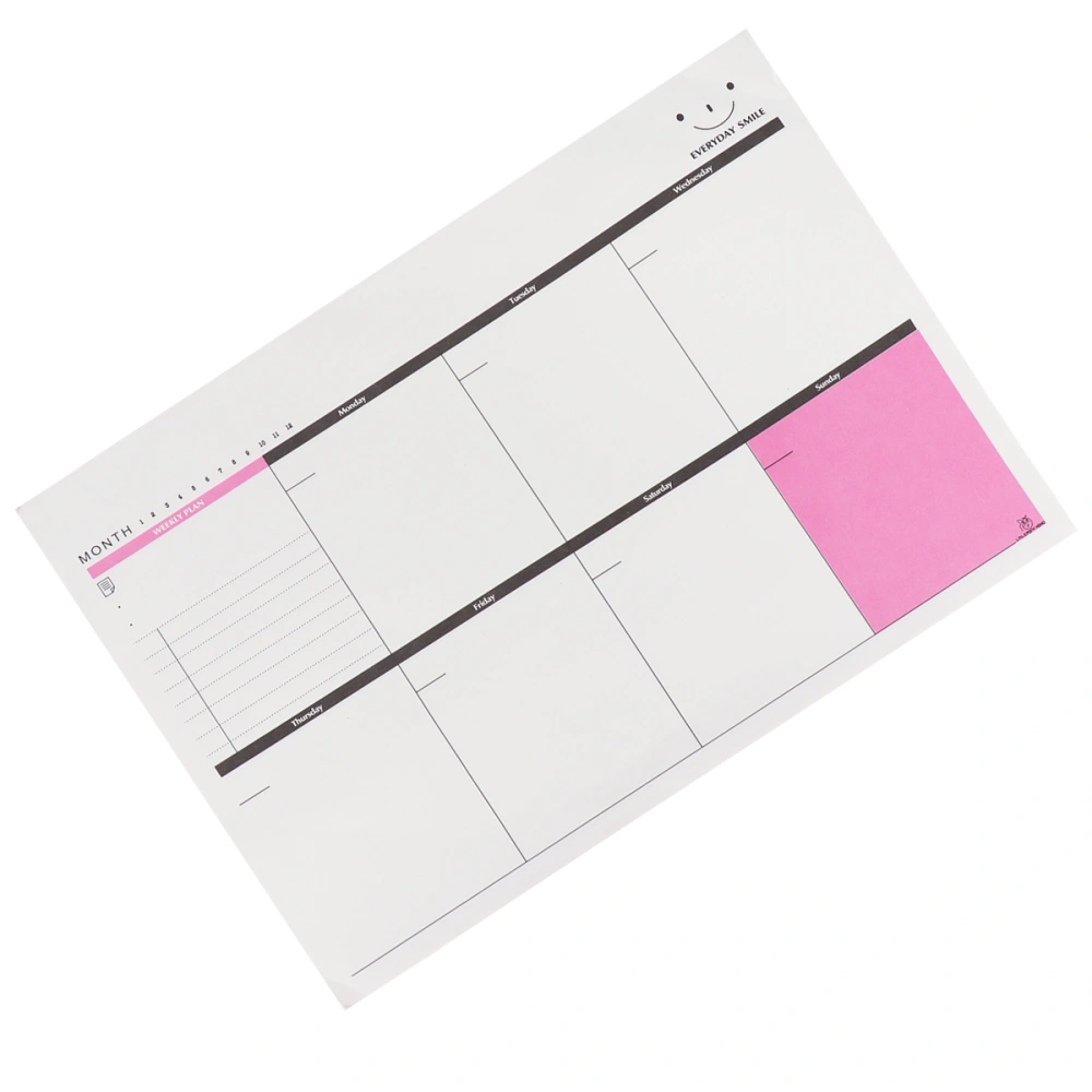 A4 Size Tearing Weekly Planner Desktop To Do List Schedule Agenda Organizer Memo Pad School Office Supplies