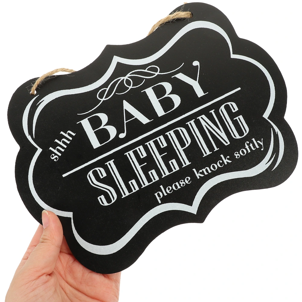 Wooden Cloud Sign shhh BABY SLEEPING Please Knock Softly Sign for Bedroom